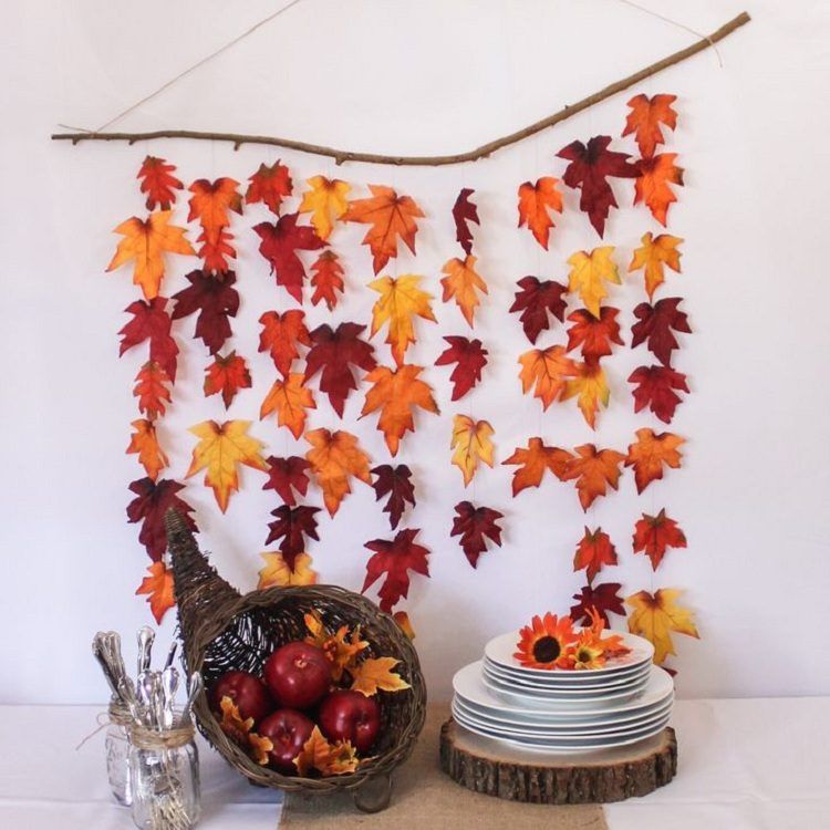 Idées créatives et faciles de bricolage d'automne avec des feuilles d'arbre | Basteln herbst ...