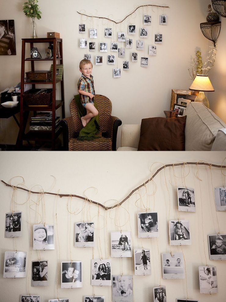 24 manières originales de mettre vos photos de famille en valeur | Deco mur, Diy déco chambre, Deco