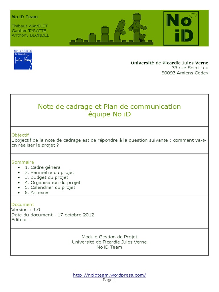 note-de-cadrage-v2.pdf | Système de gestion de contenu | Sites web