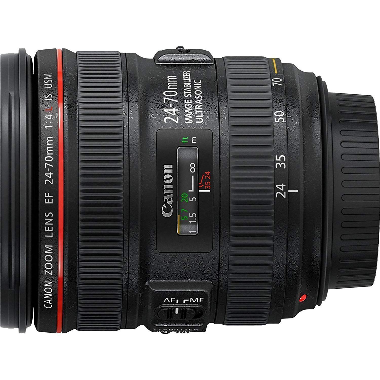 Objectif Canon EF 24-70mm F/1:4 L IS USM - Noir reconditionné | Back Market