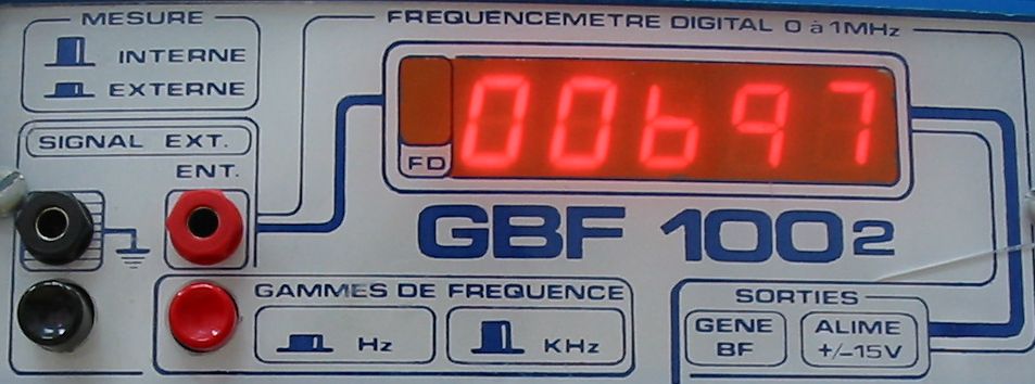 Utilisation du Générateur de Basses fréquences