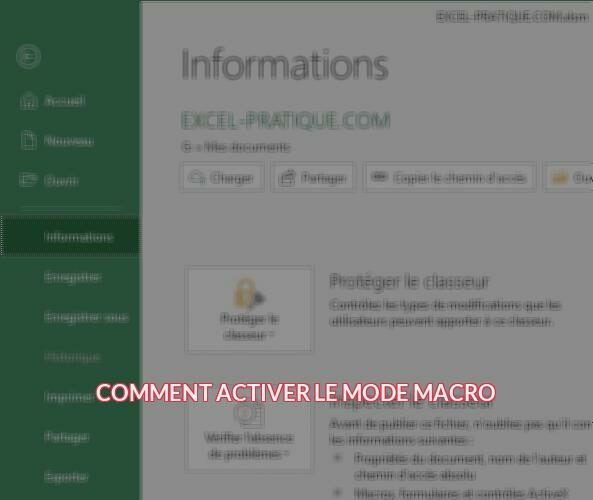 Comment activer le mode macro ?