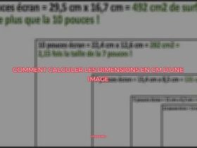 Comment calculer les dimensions en cm d'une image ?