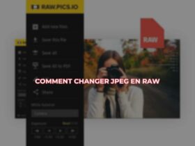 Comment changer JPEG en RAW ?