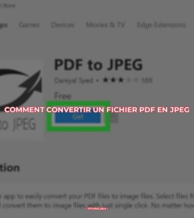 Comment convertir un fichier PDF en JPEG ?