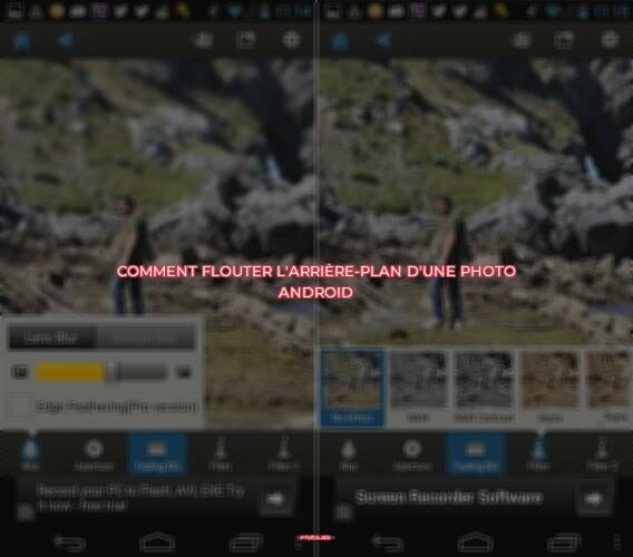 Comment flouter l'Arrière-plan d'une photo Android ?