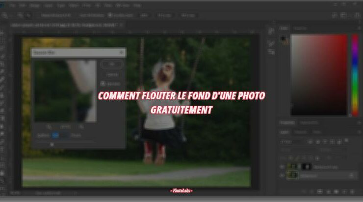 Comment flouter le fond d'une photo gratuitement ?