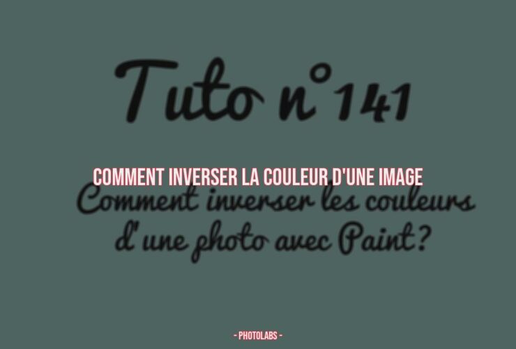 Comment inverser la couleur d'une image ?