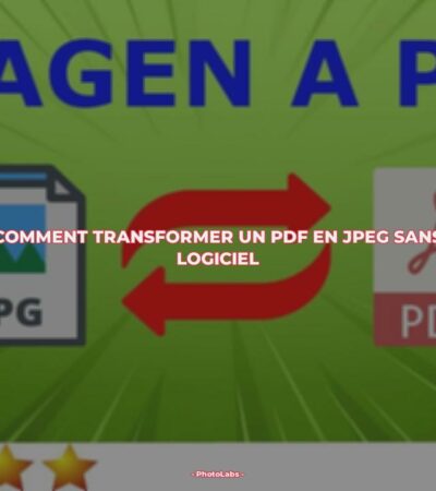 Comment transformer un PDF en JPEG sans logiciel ?