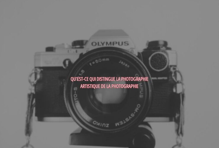 Qu'est-ce qui distingue la photographie artistique de la photographie ?