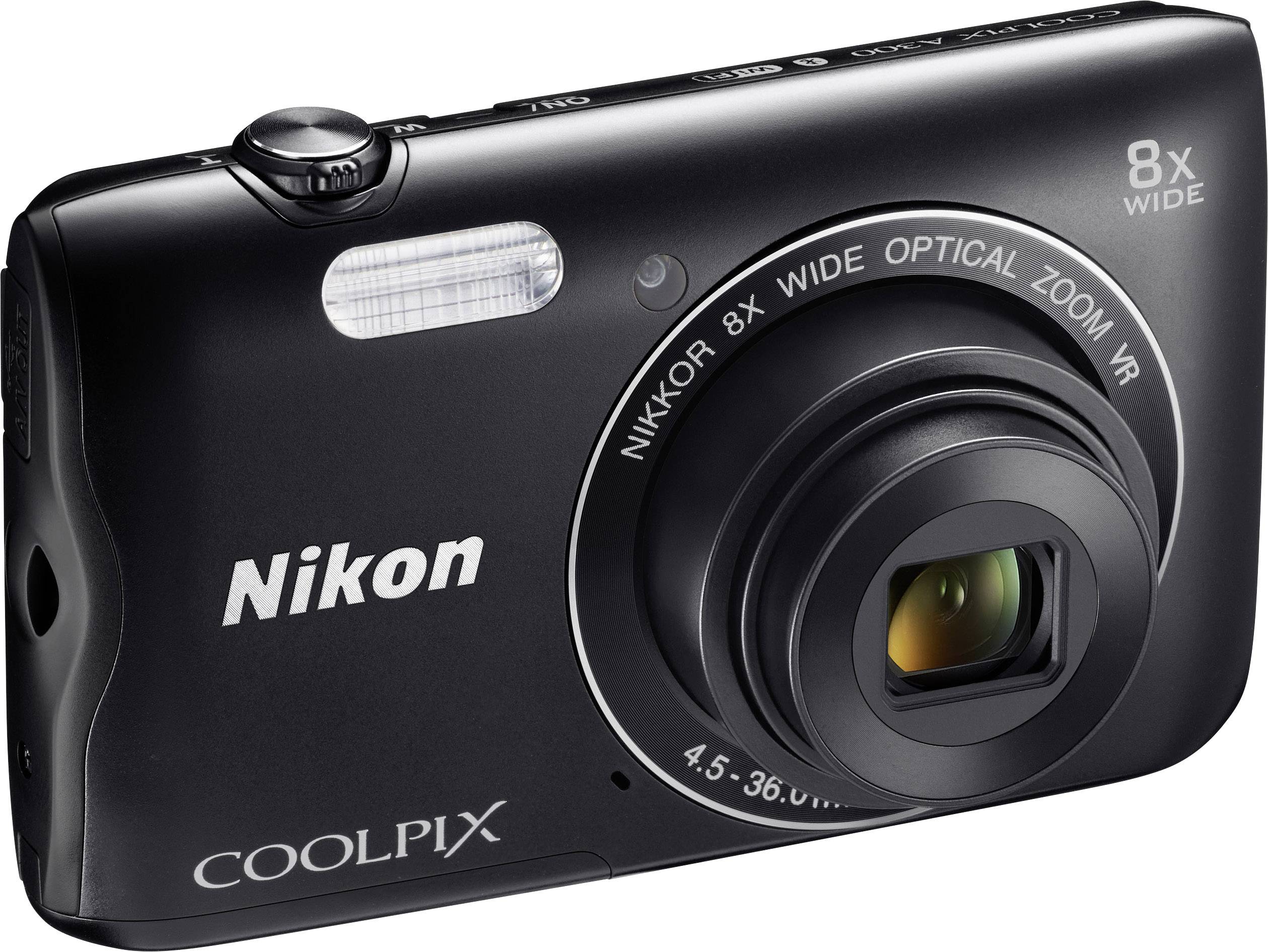 Appareil photo numérique Nikon Coolpix A-300 20.1 Mill. pixel Zoom optique: 8 x noir WiFi ...