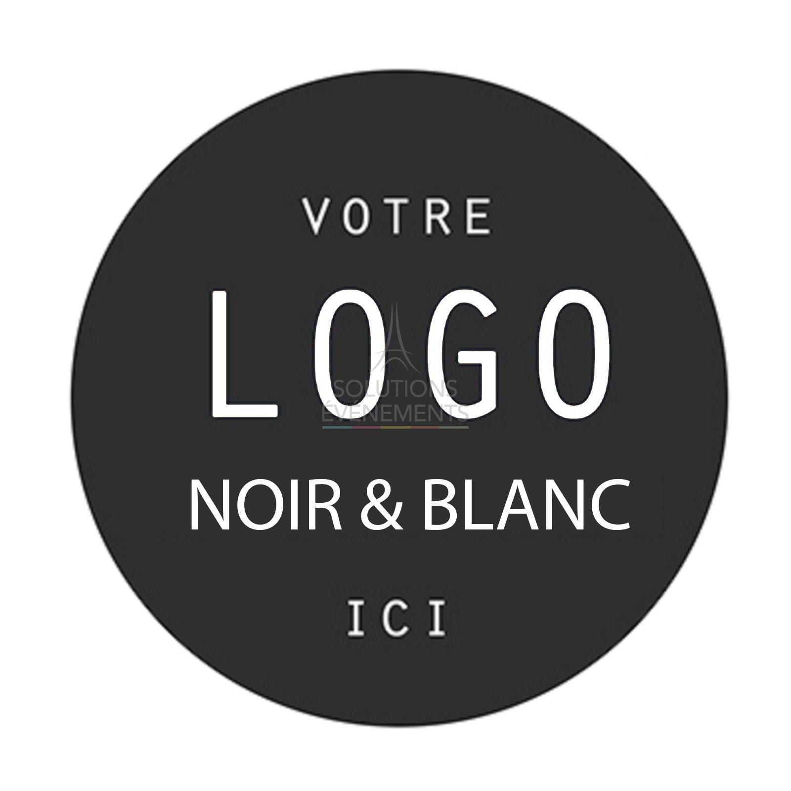 Location Logo / gobo noir et blanc