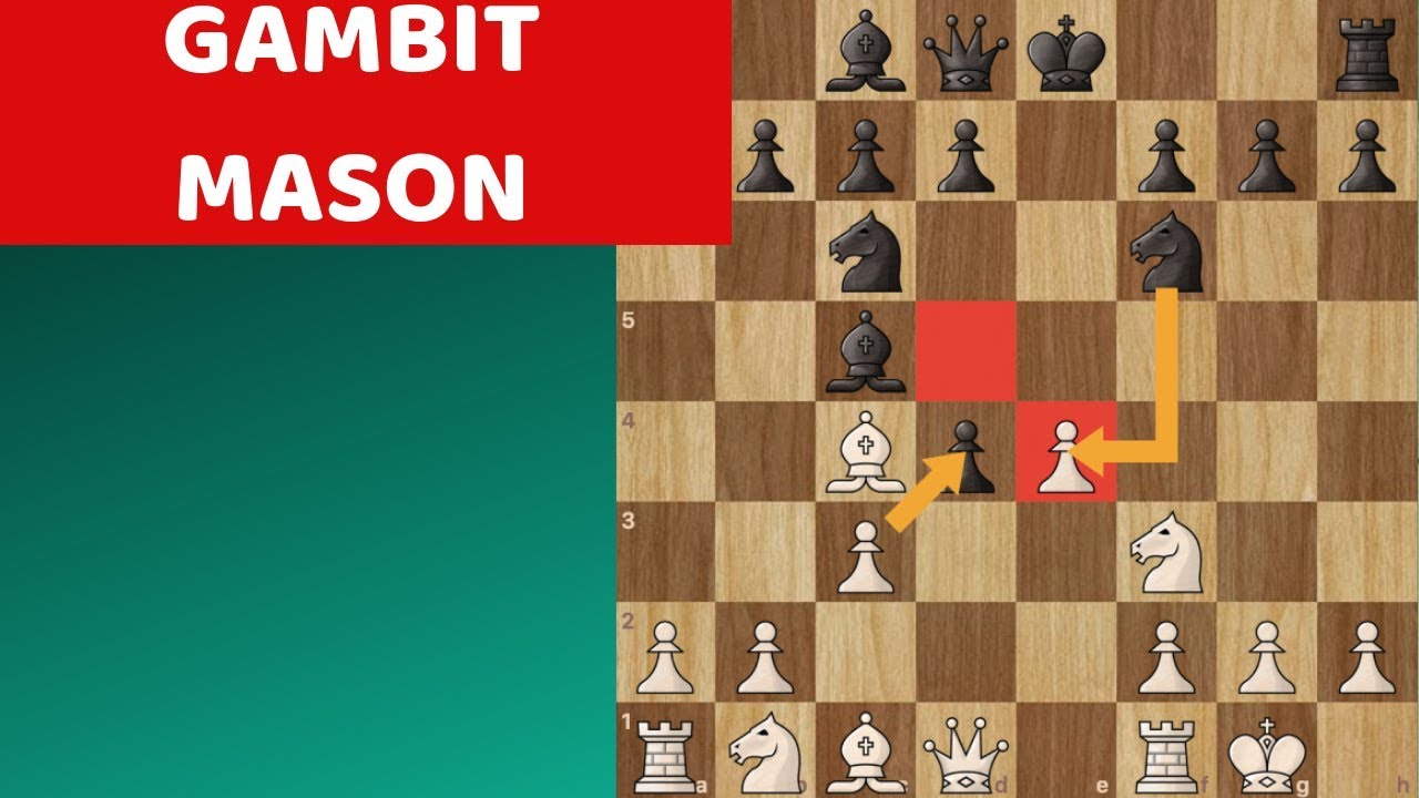 Gambit Mason ; ouverture d'échecs pour débutant - YouTube