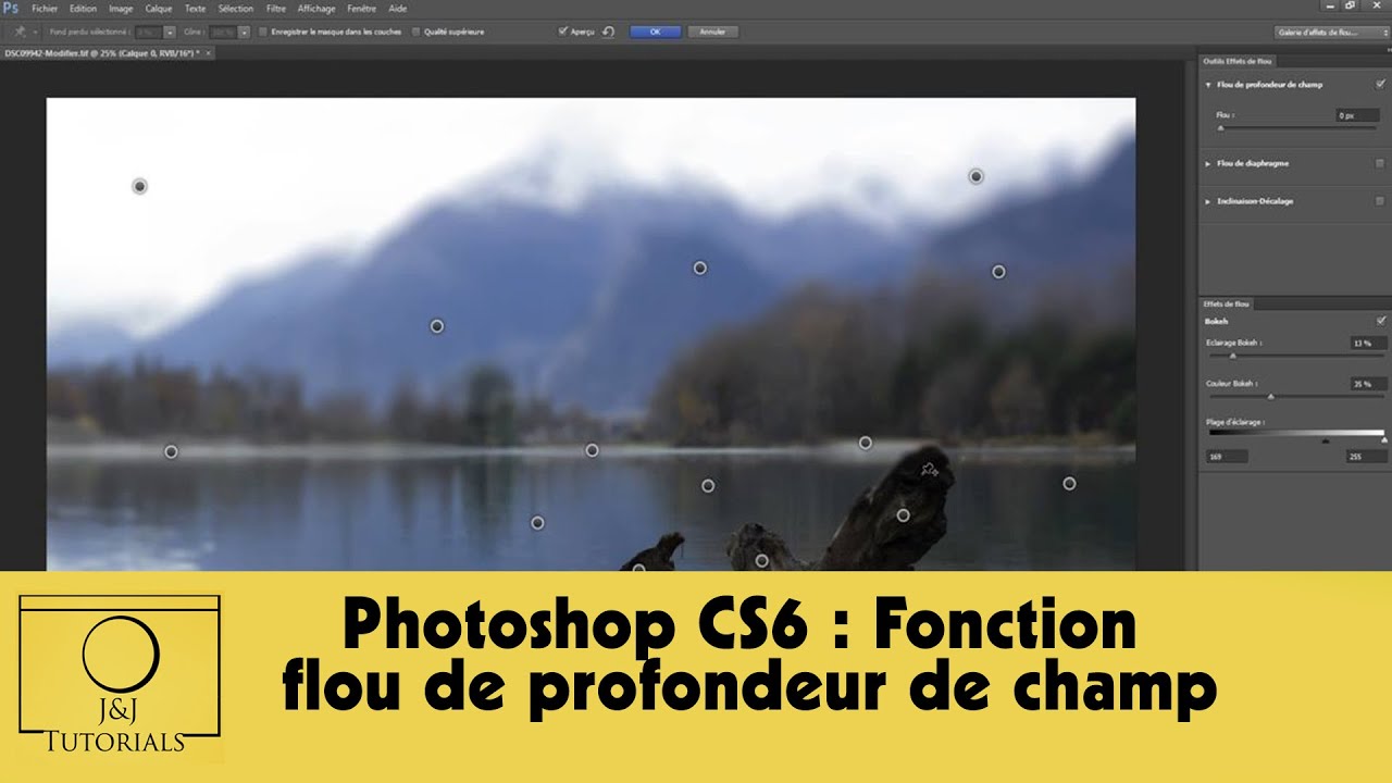 Photoshop CS6 : Fonction flou de profondeur de champ - YouTube
