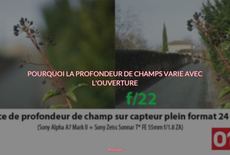 Pourquoi la profondeur de champs varie avec l'ouverture ?