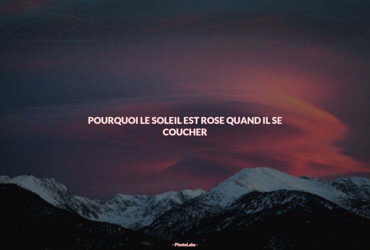 Pourquoi le soleil est rose quand il se coucher ?