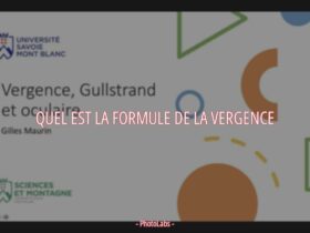 Quel est la formule de la vergence ?