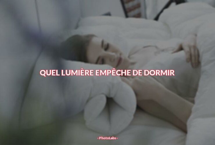 Quel lumière empêche de dormir ?