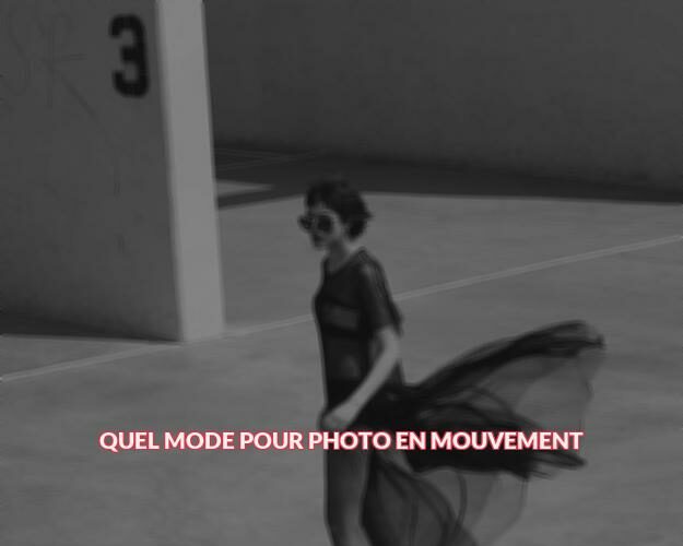 Quel mode pour photo en mouvement ?