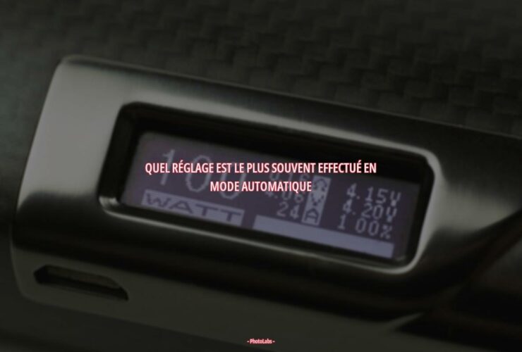 Quel réglage est le plus souvent effectué en mode automatique ?