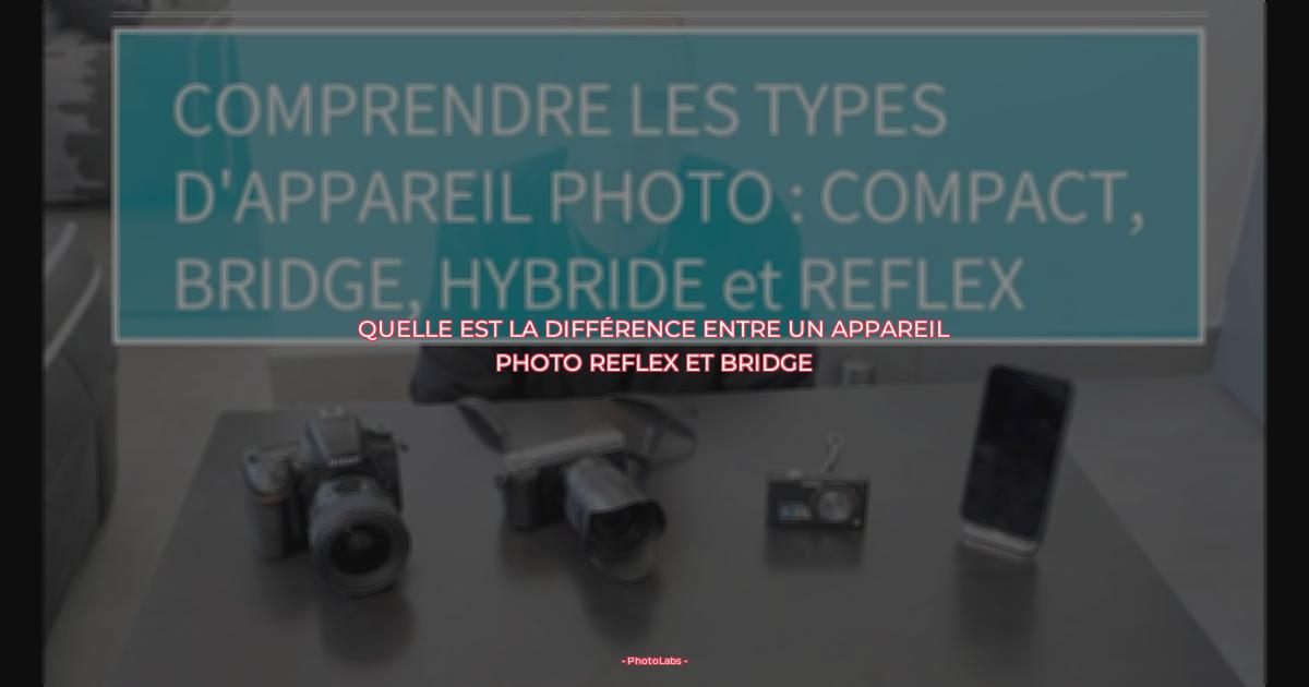 Quelle est la différence entre un appareil photo reflex et bridge ?