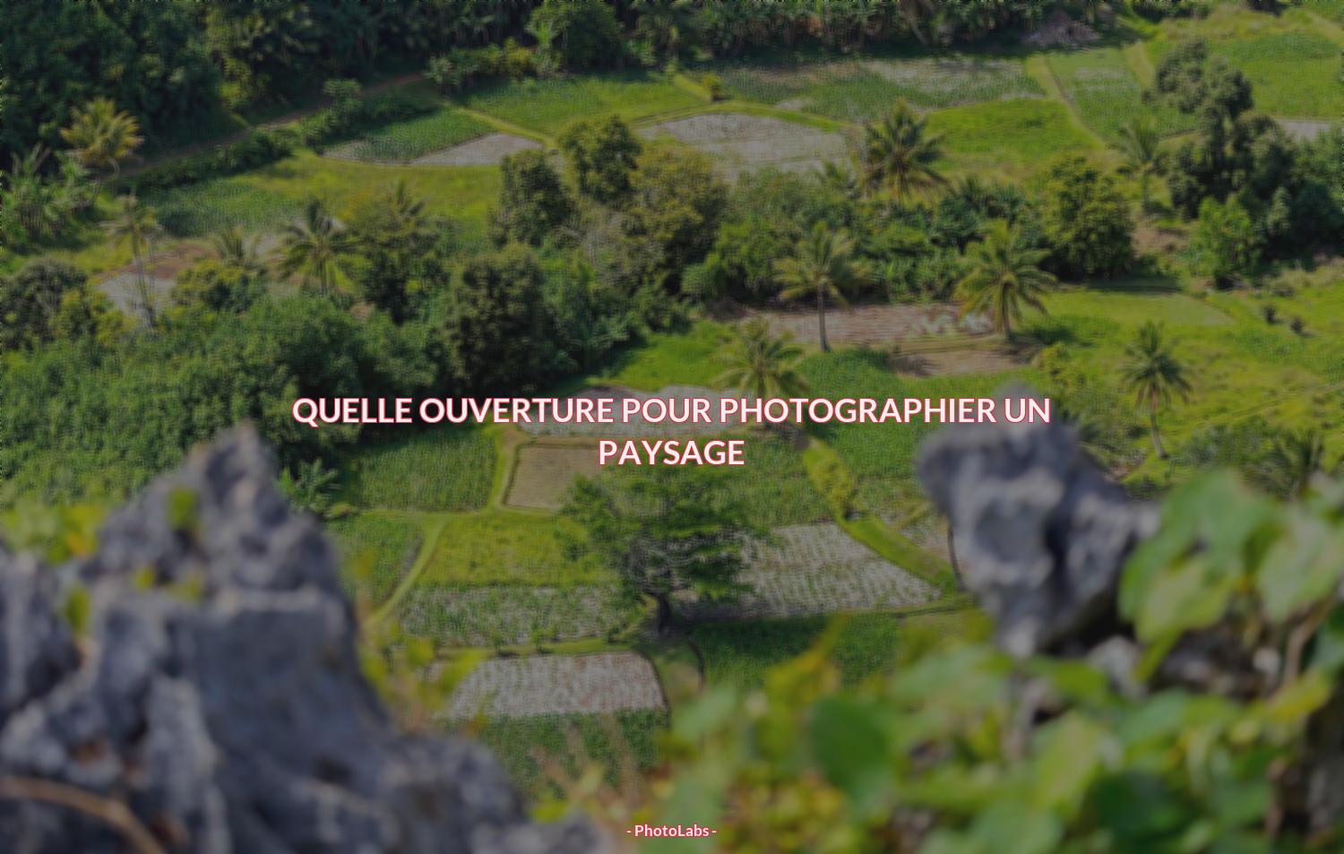 Quelle ouverture pour photographier un paysage ?