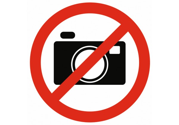 Sticker interdiction de prendre des photos - Qualité PRO